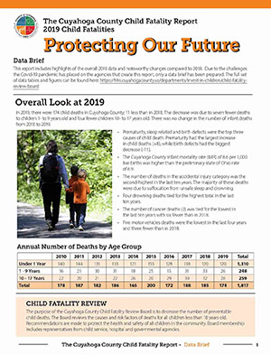 cover of the 2019 Child Fatality Report