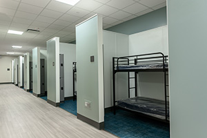 Interior of Expanded Men's Shelter