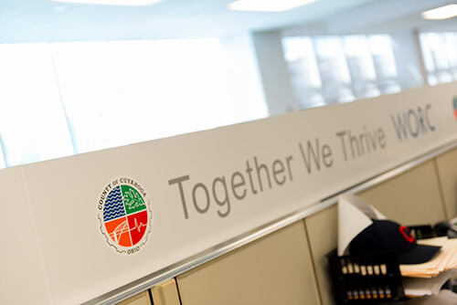 Cuyahoga County Logo - Together We Thrive WORC